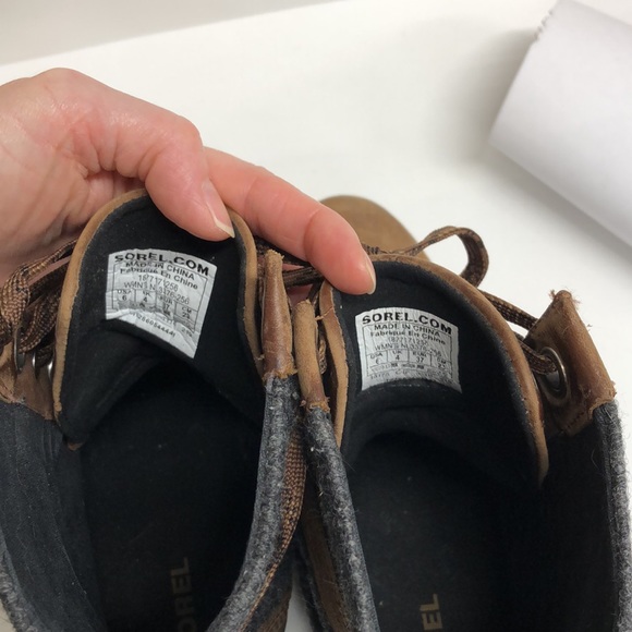 Sorel Lexie Wedge boots in Tobacco sz 6 - Picture 8 of 8